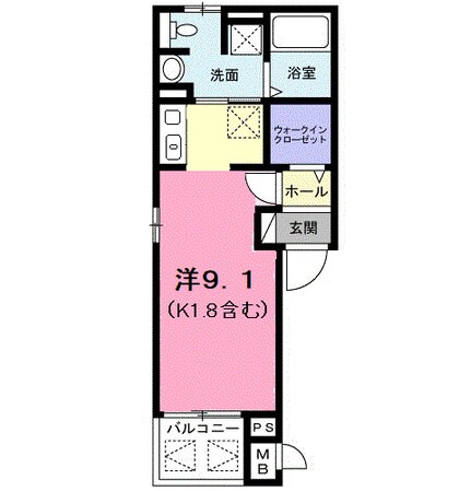 シャンス　レーヴの物件間取画像